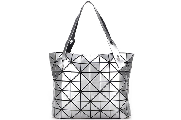 ISSEY MIYAKE BAO BAO TOTE, SILVER COLOR, W10 X H7, NO DUST COVER