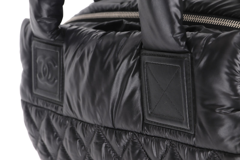 CHANEL COCO COCOON BLACK QUILTED NYLON (2011.7.13.NT) (1483xxxx),WIDTH 31CM, NO CARD & DUST COVER