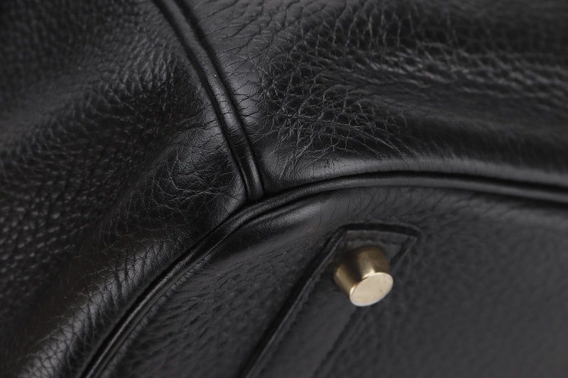 HERMES BIRKIN 35 [STAMP P (YEAR 2012)] BLACK TOGO LEATHER GOLD HARDWARE, WITH LOCK, KEYS & DUST COVER