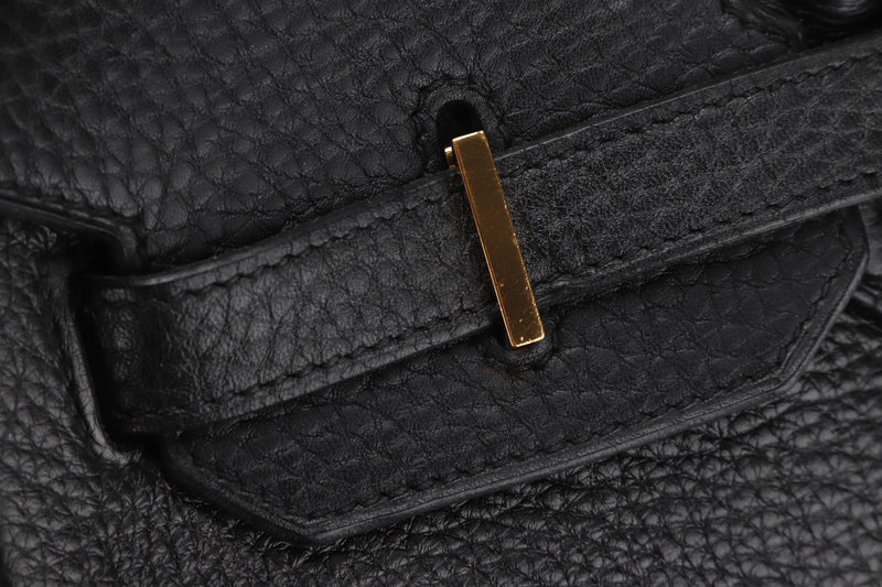HERMES BIRKIN 35 [STAMP P (YEAR 2012)] BLACK TOGO LEATHER GOLD HARDWARE, WITH LOCK, KEYS & DUST COVER