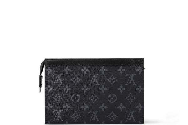 LOUIS VUITTON M81124 GASTON WEARABLE WALLET MONOGRAM ECLIPSE COATED CANVAS, WITH STRAP, SMALL POUCH, DUST COVER & BOX
