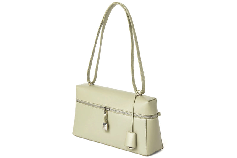 LORO PIANA EXTRA BAG L27 LIGHT WASABI (50YB) SMOOTH CALFSKIN GOLD HARDWARE, WITH DUST COVER