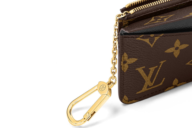 LOUIS VUITTON M69431 CARD HOLDER RECTO VERSO MONOGRAM GOLD HARDWARE, WITH DUST COVER & BOX