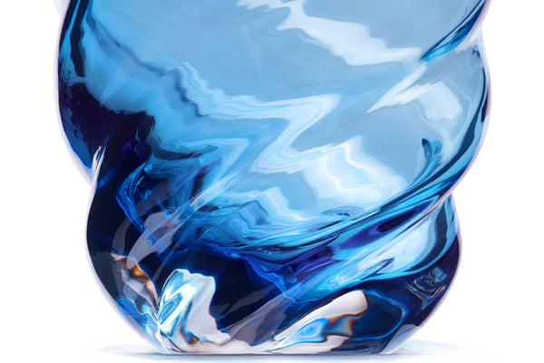 LOUIS VUITTON R96990 SET OF 2 TWIST GLASSES BLUE SAPPHIRE COLOR, WITH BOX