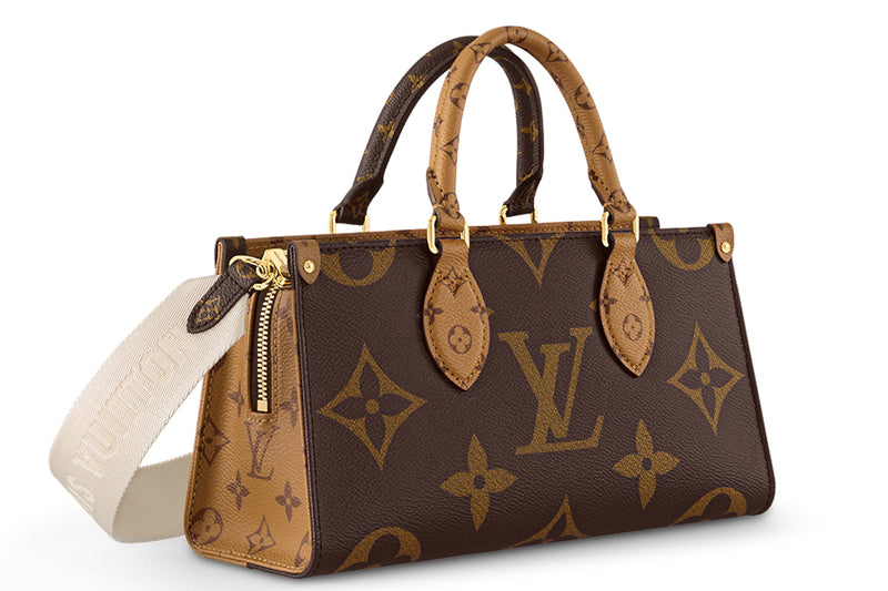 LOUIS VUITTON M46653 ONTHEGO EAST WEST MONOGRAM REVERSE WITH ROUND POUCH & STRAP, WITH DUST COVER & BOX