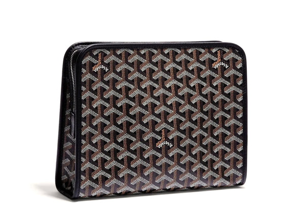 GOYARD JOUVENCE MM TOILETRY BAG BLACK COLOR, WITH DUST COVER