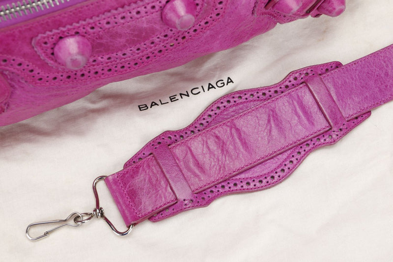 Balenciaga Giant City, Fuchsia Color, Calf Leather