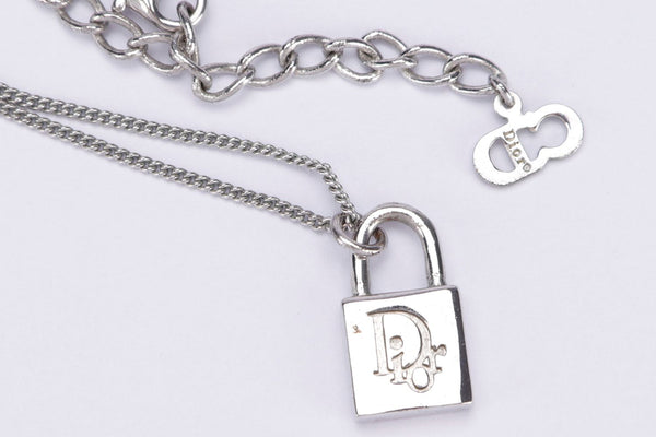 Christian dior 2024 padlock necklace