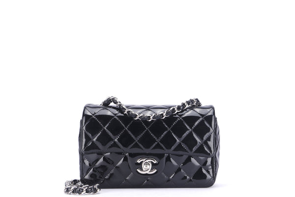 Chanel mini patent leather hot sale