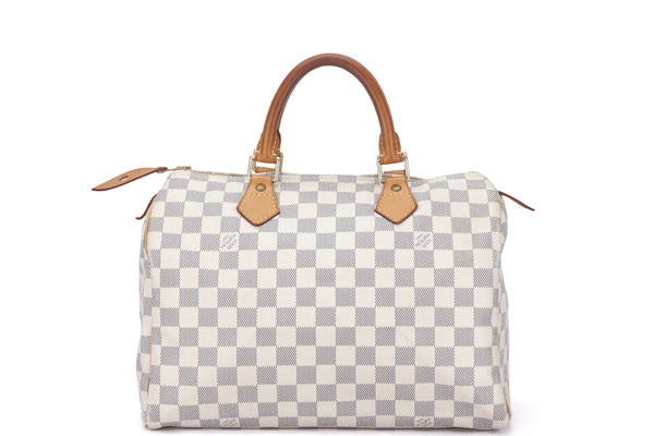 louis vuitton n41370 speedy 30cm sp3028 damier azur canvas