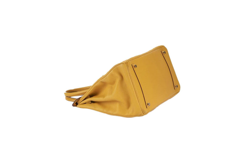 Attic House Bags Hermes Birkin 35 Mustard Yellow Epsom Leather AHC-3487-HER