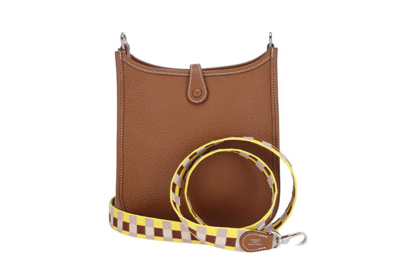 HERMES EVELYNE 16 (STAMP B) AMAZONE TAURILLON CLEMENCE & SANGLE GOLD HARDWARE WITH STRAP, DUST COVER & BOX