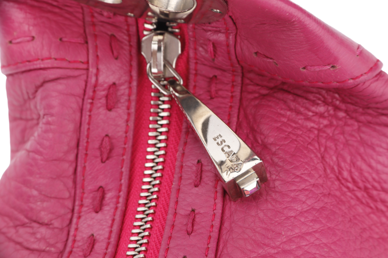 ESCADA HOBO BAG PINK LEATHER SILVER HARDWARE NO DUST COVER