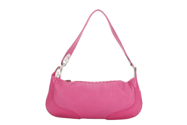 ESCADA HOBO BAG PINK LEATHER SILVER HARDWARE NO DUST COVER