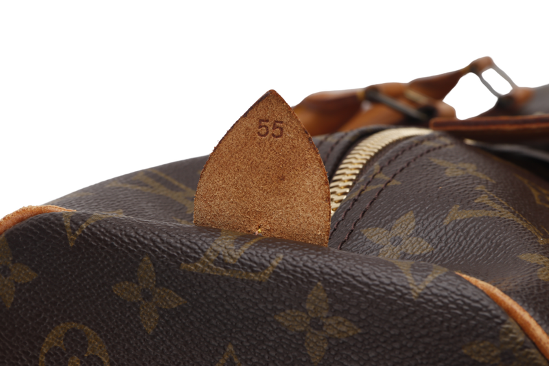 LOUIS VUITTON KEEPALL 55 MONOGRAM CANVAS GOLD HARDWARE WITH DUST COVER