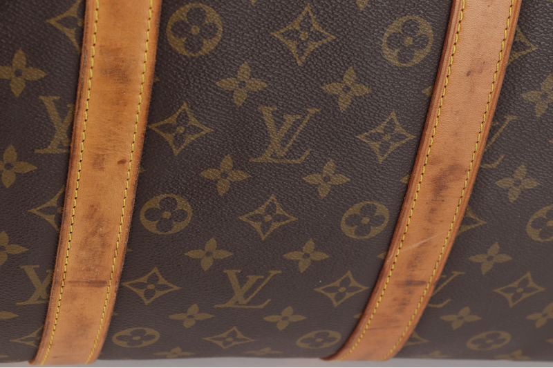 LOUIS VUITTON KEEPALL 55 MONOGRAM CANVAS GOLD HARDWARE WITH DUST COVER