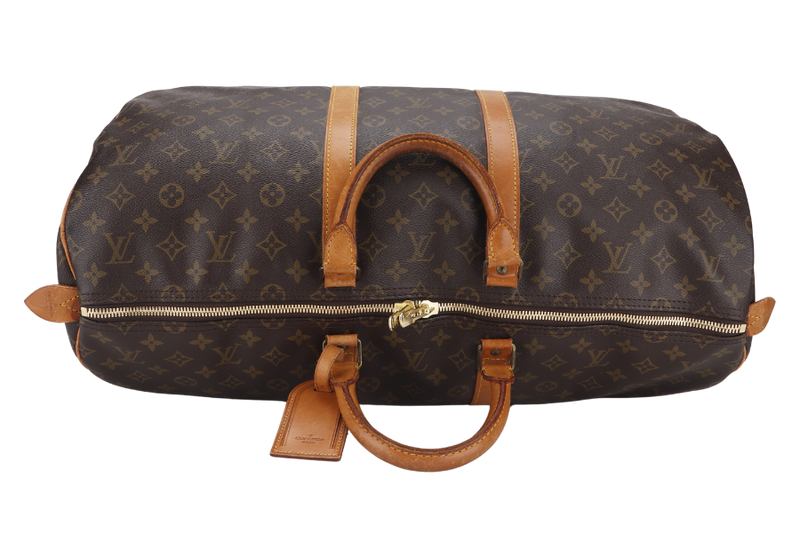 LOUIS VUITTON KEEPALL 55 MONOGRAM CANVAS GOLD HARDWARE WITH DUST COVER