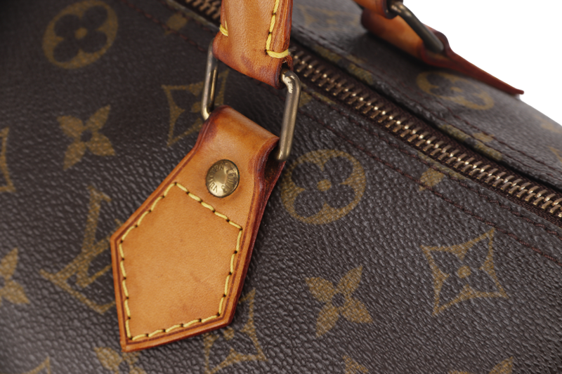 LOUIS VUITTON SPEEDY 30 (M41526) MONOGRAM CANVAS GOLD HARDWARE WITH LOCK AND KEYS, NO DUST COVER