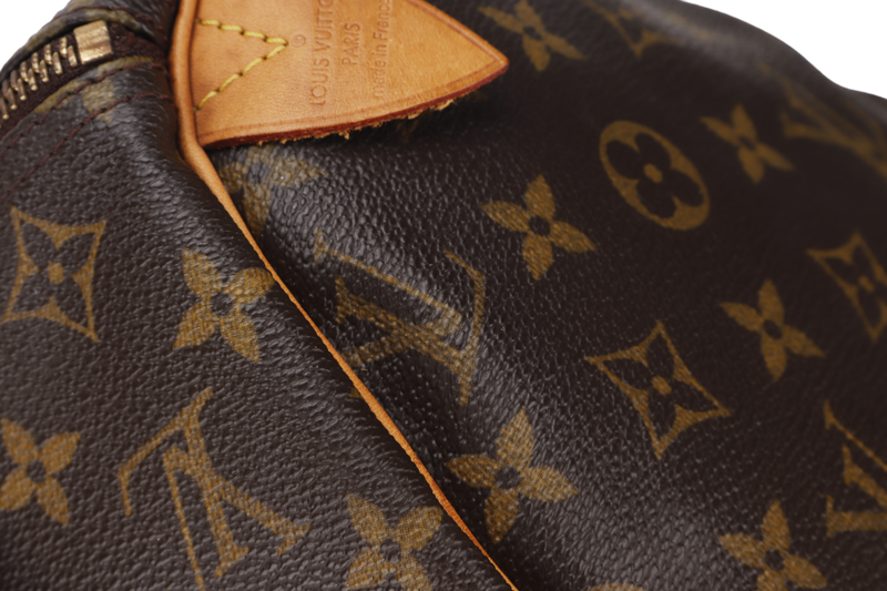 LOUIS VUITTON SPEEDY 30 (M41526) MONOGRAM CANVAS GOLD HARDWARE WITH LOCK AND KEYS, NO DUST COVER