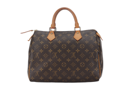 LOUIS VUITTON SPEEDY 30 (M41526) MONOGRAM CANVAS GOLD HARDWARE WITH LOCK AND KEYS, NO DUST COVER