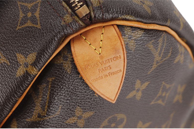 LOUIS VUITTON SPEEDY 30 (M41526) MONOGRAM CANVAS GOLD HARDWARE WITH LOCK AND KEYS, NO DUST COVER