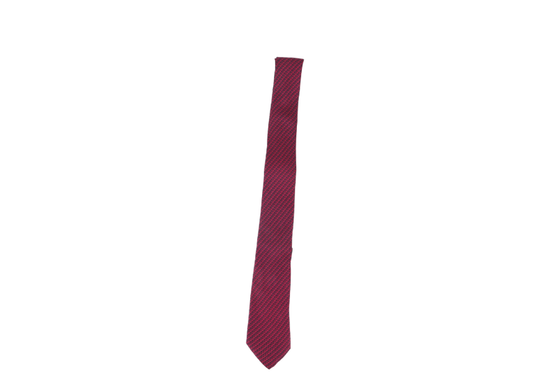 CHRISTIAN DIOR MONSIEUR RED MONOGRAM SILK TIE