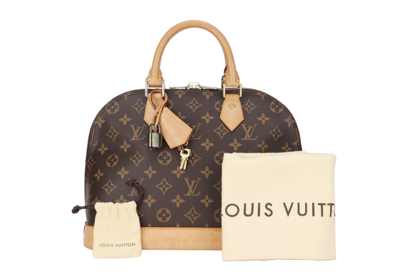 LOUIS VUITTON ALMA PM MONOGRAM CANVAS GOLD HARDWARE WITH DUST COVER, LOCK&KEYS