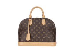 LOUIS VUITTON ALMA PM MONOGRAM CANVAS GOLD HARDWARE WITH DUST COVER, LOCK&KEYS