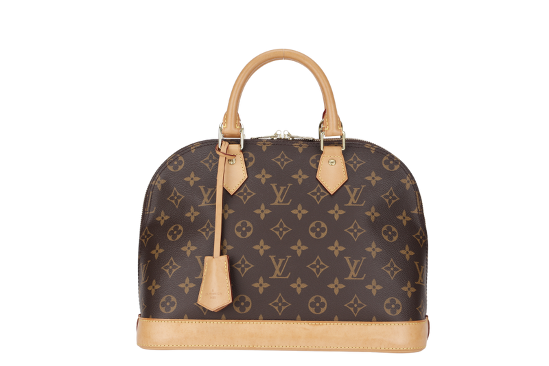 LOUIS VUITTON ALMA PM MONOGRAM CANVAS GOLD HARDWARE WITH DUST COVER, LOCK&KEYS