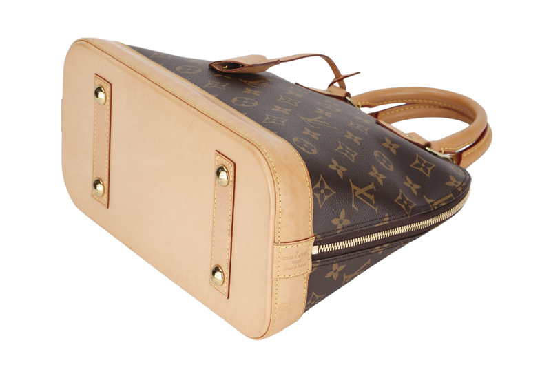 LOUIS VUITTON ALMA PM MONOGRAM CANVAS GOLD HARDWARE WITH DUST COVER, LOCK&KEYS