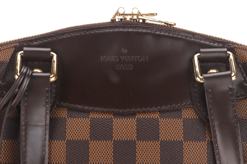 LOUIS VUITTON VERONA PM DAMIER EBENE CANVAS GOLD HARDWARE WITH DUST COVER, LOCK&KEYS