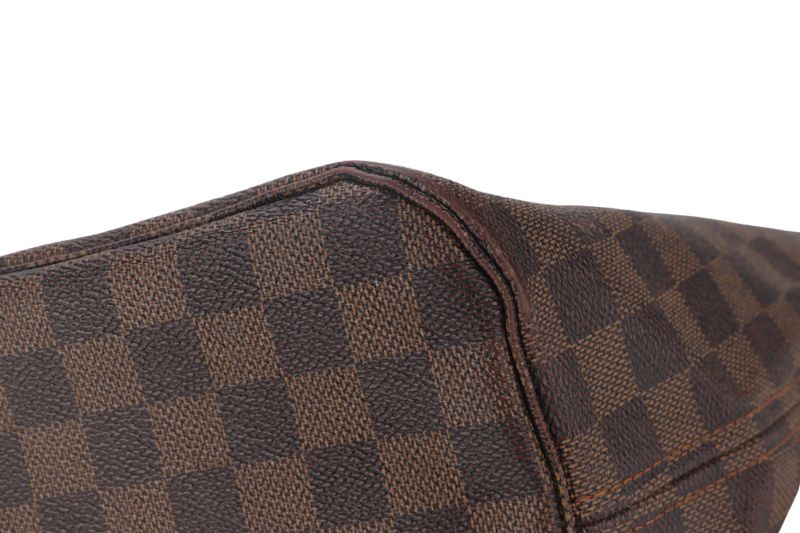 LOUIS VUITTON NEVERFULL MM (N40600) BROWN DAMIER EBENE GOLD HARDWARE