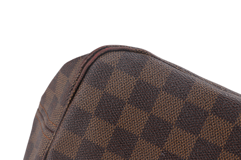 LOUIS VUITTON NEVERFULL MM (N40600) BROWN DAMIER EBENE GOLD HARDWARE