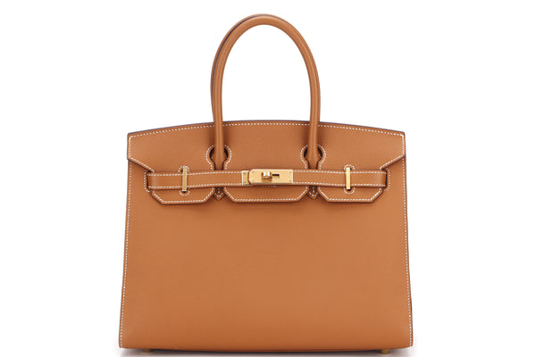 Hermes Birkin Epsom Gold-Tone 35 Rose Tyrien in Epsom Leather with  Gold-tone - US