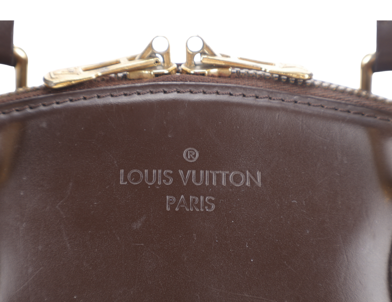 LOUIS VUITTON N41117 VERONA PM DAMIER EBENE CANVAS GOLD HARDWARE WITH LOCK & KEYS
