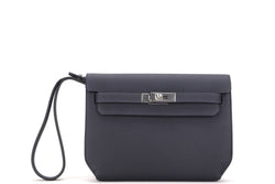 HERMES KELLY POCHETTE DEPECHES 25CM (STAMP B) CABAN COLOR TOGO LEATHER SILVER HARDWARE, WITH DUST COVER & BOX