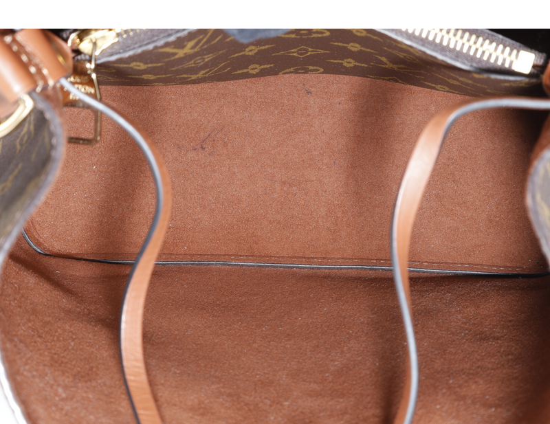 LOUIS VUITTON M44887 NEONOE MM MONOGRAM COATED CANVAS GOLD HARDWARE WITH DUST COVER AND BOX