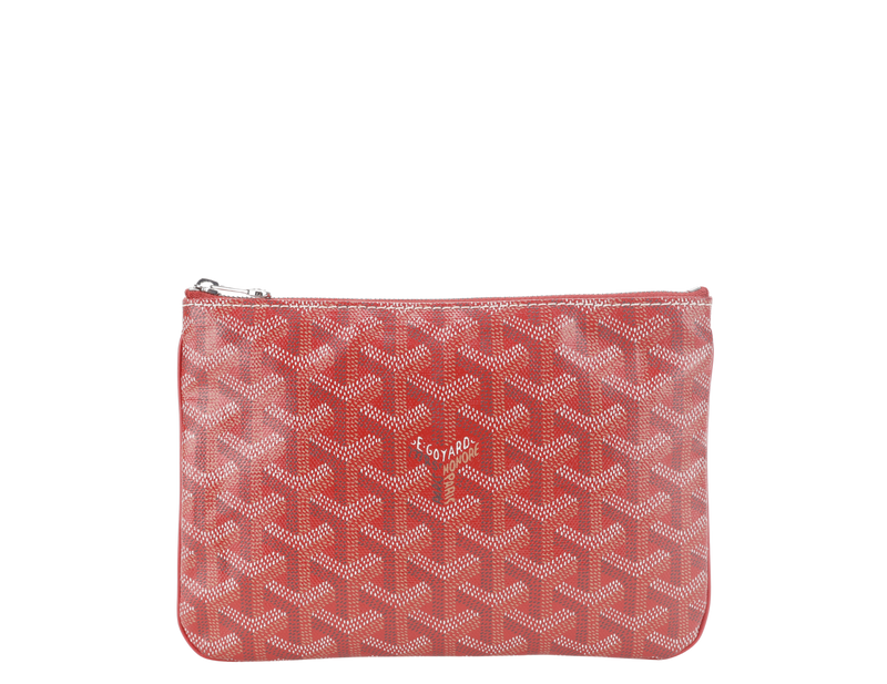 GOYARD SENAT PM POUCH RED COLOR NO DUST COVER