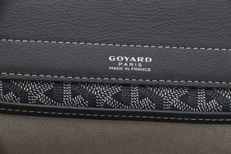 Goyard Rouette Soft PM Grey White Gayardine Leather Tote – The Closet New  York