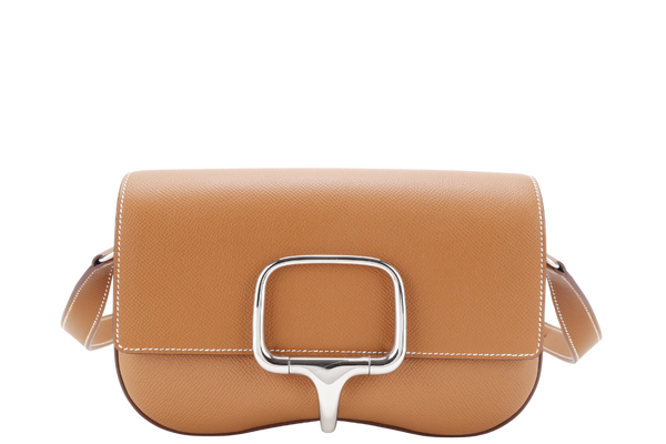 HERMES DELLA CAVALLERIA ELAN 37 VEAU EPSOM LEATHER SILVER HARDWARE STAMP K (YEAR 2025) WITH DUST COVER AND BOX