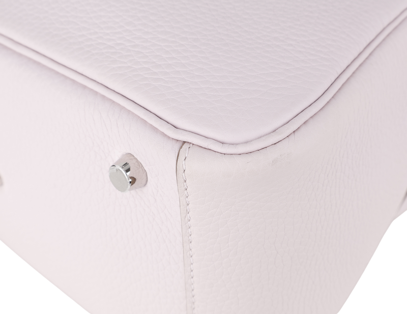 HERMES LINDY 26 [STAMP W (YEAR 2024)] MAUVE PALE CLEMENCE LEATHER SILVER HARDWARE WITH DUST COVER