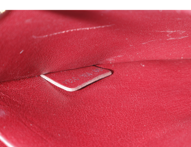 CHRISTIAN DIOR DIORISSIMO (09-MA-0134) CALFSKIN LEATHER PINK GREY WITH STRAPS, CARD, DUST COVER AND BOX