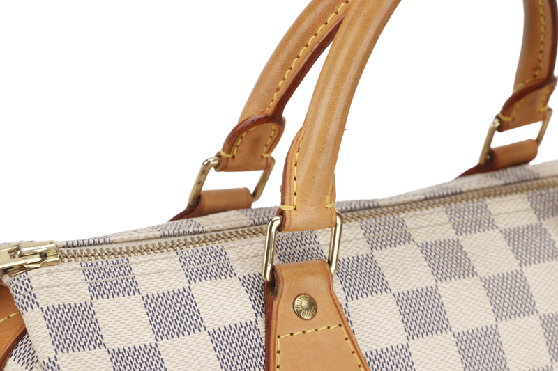 LOUIS VUITTON N41370 SPEEDY 30 DAMIER AZUR WITH LOCK ONLY NO KEY