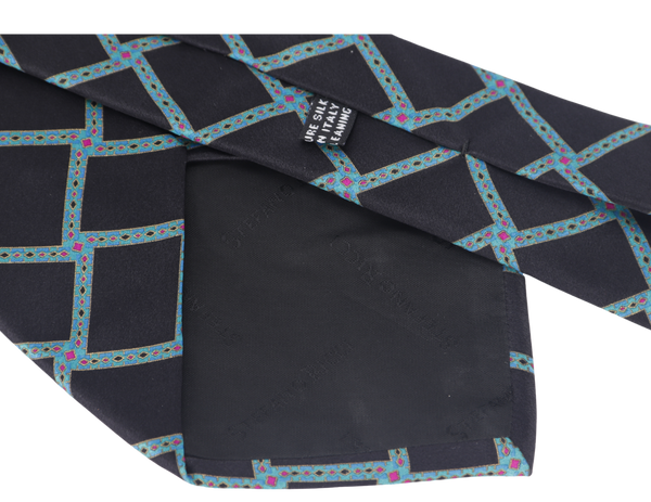 STEFANO RICCI NECKTIES BLACK AND BLUE BOX