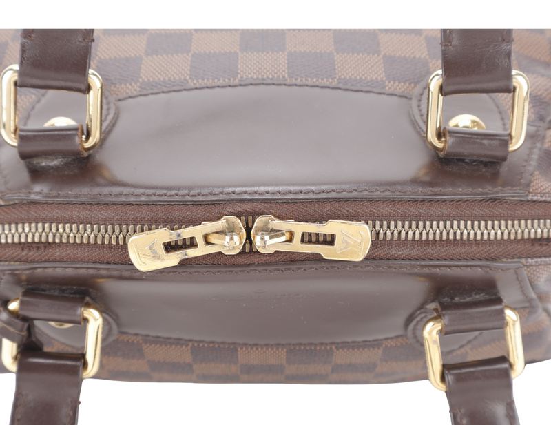 LOUIS VUITTON N41117 VERONA PM DAMIER EBENE CANVAS GOLD HARDWARE WITH LOCK & KEYS