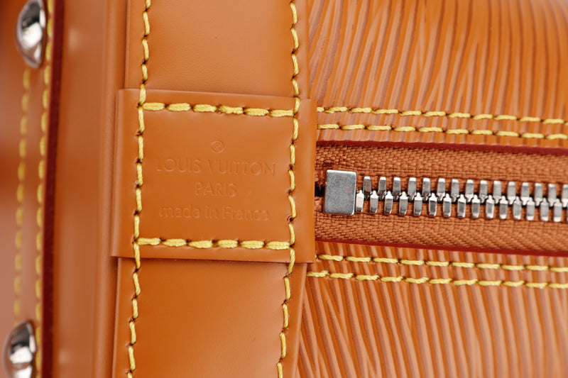 louis vuitton m22386 alma bb, camel color epi leather, with strap