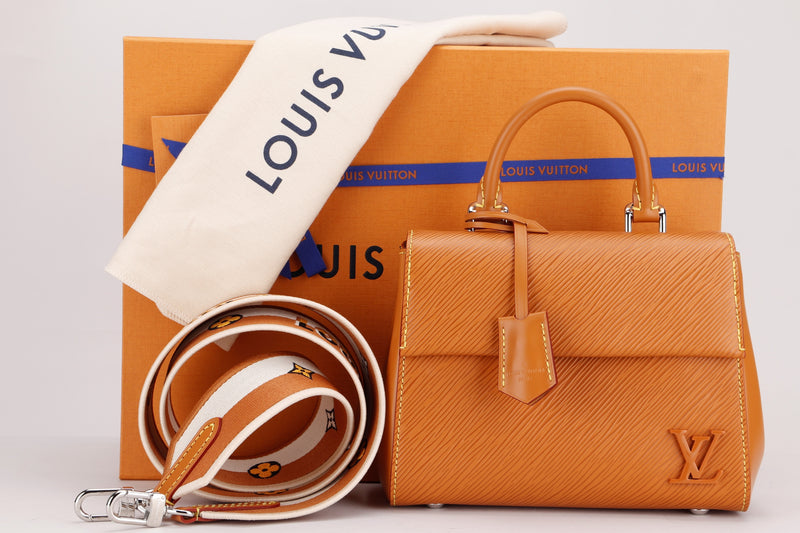 LOUIS VUITTON M58931 CLUNY MINI, GOLD MIEL EPI LEATHER, WITH STRAP, DUST COVER & BOX