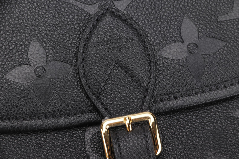 Louis Vuitton Vintage Black Monogram Empreinte Leather Pochette