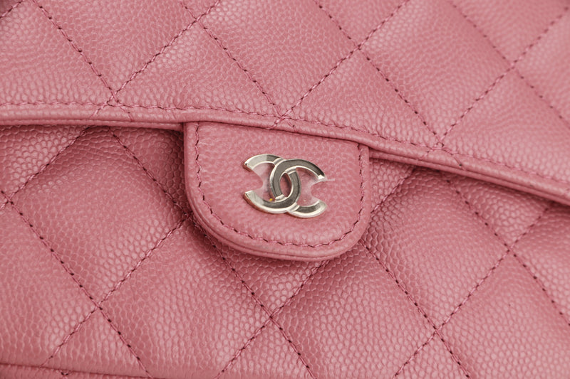 CHANEL FLAP PHONE HOLDER (K6J1xxxx) PINK CAVIAR LEATHER GOLD HARDWARE, WITH DUST COVER & BOX