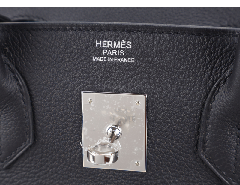 HERMES BIRKIN 30 TOGO BLACK STAMP K (YEAR 2025) SILVER HARDWARE WITH KEYS & LOCK, DUST COVER, BOX AND PAPER BAG